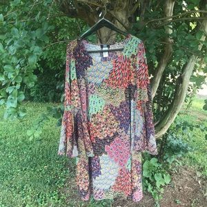 MSK Women Dress — flare sleeves — Size 3X